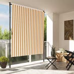vidaXL Rolgordijn voor buiten 150x270 cm stof en staal, Verzenden, Nieuw