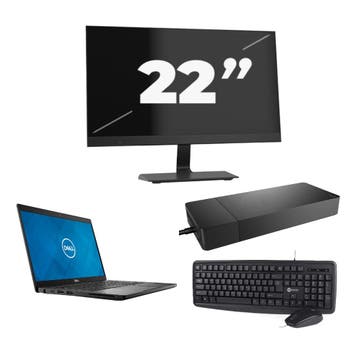 Dell Latitude 7390 -   i5-8e 8GB  - 256GB  + 1x 22 inch, 8e Generatie, Qwerty, Verzenden, 13 inch