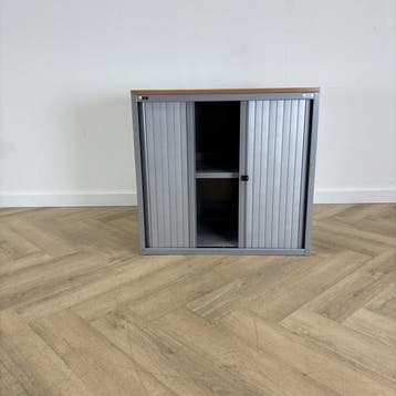 Emmein roldeurkast vv 1 legbord + sleutel,  (hxbxd) 76x80x45, Ophalen of Verzenden, Gebruikt