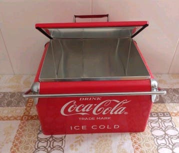 Coca-Cola - Ijsemmer - Staal, Metaal - Vriezer Coca Cola