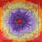 Haarband Bandana Zakdoek 55cm - Tie Dye - Paisley Print -, Nieuw