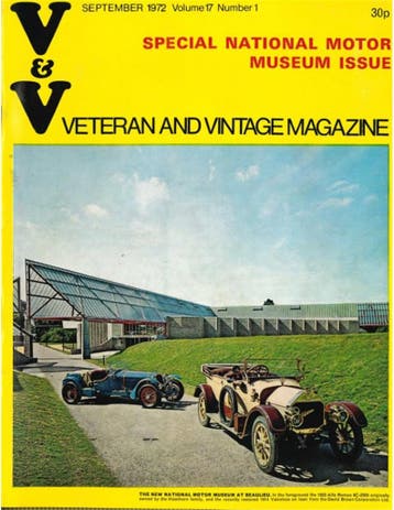 1972 VETERAN AND VINTAGE MAGAZINE 1 ENGELS, Nieuw, Author