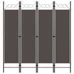 vidaXL Kamerscherm met 4 panelen 160x180 cm antraciet, Verzenden, Nieuw