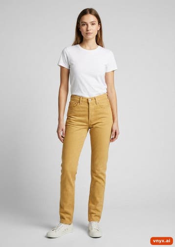 Levi Strauss & Co. Jeans Dames maat WW28 / L34 Tan Vintage, Ophalen of Verzenden, Nieuw