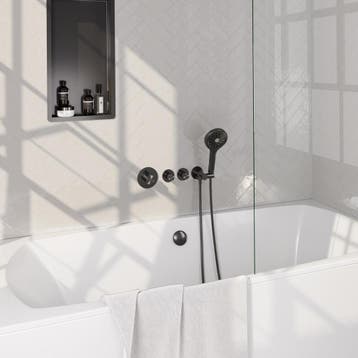 Brauer Gunmetal Carving Thermostatische Inbouw Badkraan, Doe-het-zelf en Verbouw, Sanitair, Ophalen of Verzenden, Nieuw