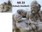 Teak houten tuinbeelden, gezicht houtwerk, carving faces, Ophalen of Verzenden, Nieuw, Hout, Overige typen