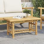 vidaXL Salontafel 70x45x36 cm bamboe, Verzenden, Nieuw, Overige houtsoorten, 50 tot 100 cm