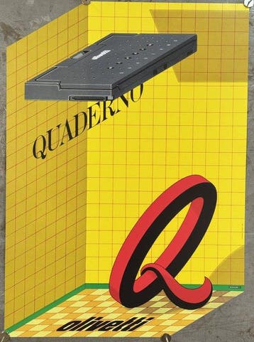 Milton Glaser - Olivetti “Quaderno” | litografia A.G.