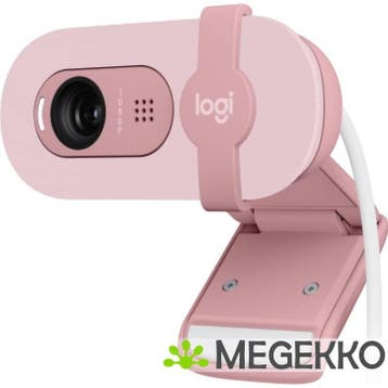 Logitech Brio 100 webcam 2 MP 1920 x 1080 Pixels USB Roze, Computers en Software, Verzenden, Nieuw, Logitech