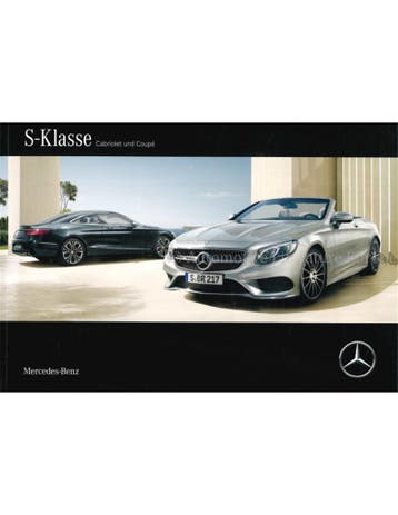 2016 MERCEDES BENZ S-KLASSE BROCHURE DUITS, Nieuw, Author