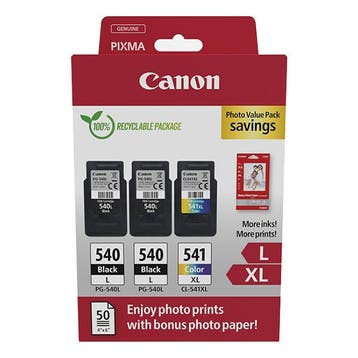 Canon PG-540Lx2/CL-541XL photo value pack Inktcartridge, Verzenden, Nieuw, Canon