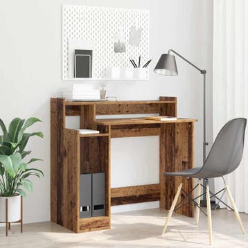 vidaXL Bureau Oudhout 97 x 45 x 90 cm Bewerkt hout, Verzenden, Nieuw