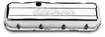 chevrolet BB klepdeksels chroom edelbrock, Auto-onderdelen, Ophalen of Verzenden, Nieuw
