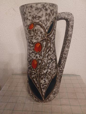 West Germany Fat Lava - Vaas - Hoogte: 38 cm - geglazuurd