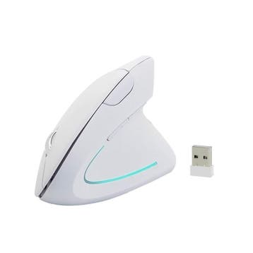 Elementkey ERGO4- Verticale Muis - Wit- Draadloze muis met A, Computers en Software, Muizen, Verzenden, Nieuw