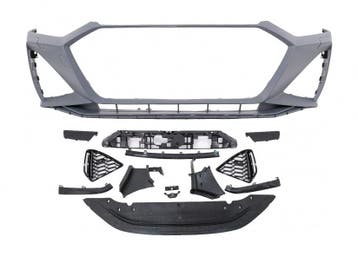 Voorbumper Audi A7 C8 4K8 2019-.. RS7 Look Zwart, Ophalen of Verzenden, Nieuw