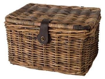 Fast Rider Rotan Fietsmand Met Klep Bruin, Verzenden, Nieuw