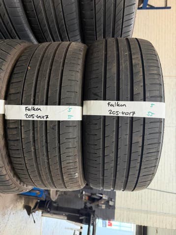 205-40-17 Falken Zomerbanden 5mm Incl Montage 205 40 17, Ophalen, Gebruikt, 17 inch, 205 mm