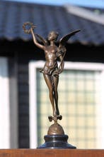 sculptuur, sculptuur of the winged victory - 38 cm - brons, Antiek en Kunst