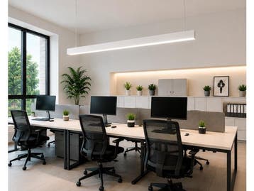 Veiling - 5 x Lineaire LED Hanglamp 40W – 3CCT – Wit –, Nieuw