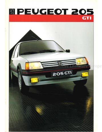 1986 PEUGEOT 205 GTI BROCHURE NEDERLANDS, Nieuw, Peugeot, Author