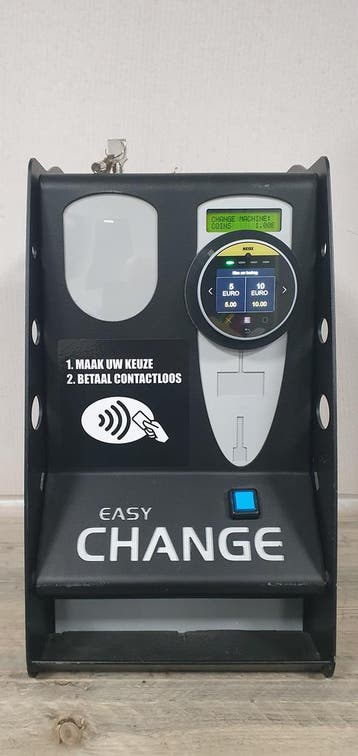 wisselautomaat contactloos betalen of biljet naar munt, Zo goed als nieuw