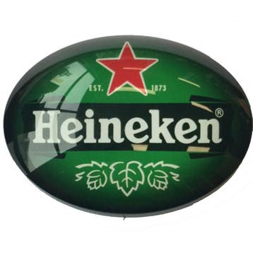 Ovale taplens Heineken bol, Ophalen of Verzenden