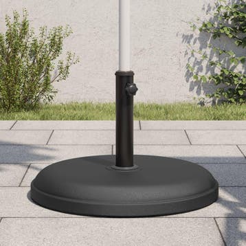 vidaXL Parasolvoet voor stokken van Ø32/35/38 mm 25 kg rond, Verzenden, Nieuw, Parasolvoet