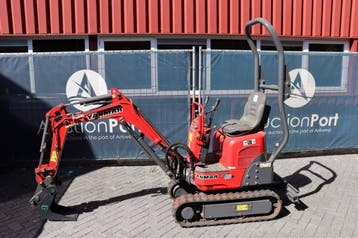 Veiling: Minigraver Yanmar SV08 Diesel 2014, Ophalen, Graafmachine