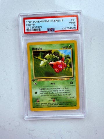 Pokémon - 1 Graded card - Hoppip #61 First edition - PSA 9 -, Nieuw