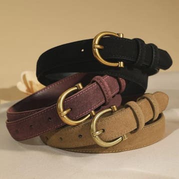 Luxe Suède Riem voor Dames met Stijlvolle Gouden Gesp - Echt, Kleding | Dames, Riemen en Ceinturen, Verzenden, Nieuw