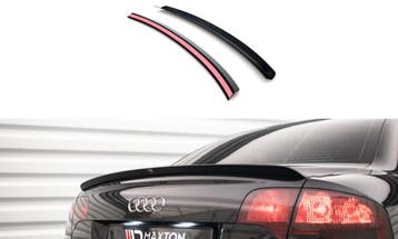 Spoiler Audi A4 B7 S-Line Maxton Glans Zwart, Auto-onderdelen, Ophalen of Verzenden, Nieuw