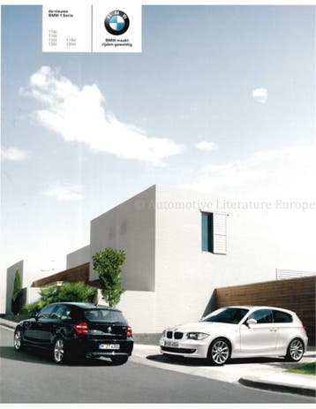 2007 BMW 1 SERIE BROCHURE NEDERLANDS, Boeken, Nieuw, BMW, Author