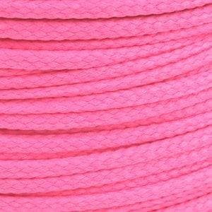 1 meter sieradenkoord c.a. 4 x 3mm kleur Fuchsia Pink, Ophalen of Verzenden, Nieuw, Draad