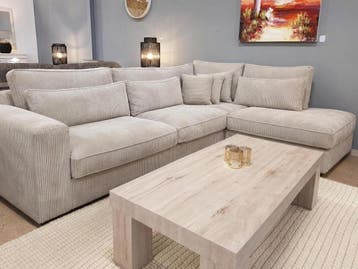 Hoekbank Ijsselstein - hoekbanken, Nieuw, 150 cm of meer, Stof, 250 tot 300 cm