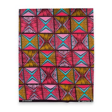 Fat Quarter Afrikaanse Wax Print Stof - Roze Olijfgroen FTQ, Ophalen of Verzenden, Nieuw