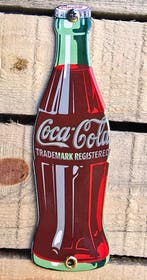 Coca Cola fles emaille reclamebord, Verzamelen, Verzenden, Nieuw