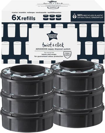 Tommee Tippee Navulcassettes 6st | Retourdeal 46% Korting, Kinderen en Baby's, Ophalen of Verzenden, Zo goed als nieuw