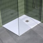 Brauer Asteroid Douchebak - 100 x 120 cm - Mineraalmarmer -, Doe-het-zelf en Verbouw, Sanitair, Ophalen of Verzenden, Nieuw