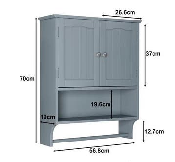 Over-Toilet Opbergrek – Stevig 3-Planks Badkamermeubel, Huis en Inrichting, Verzenden, Nieuw