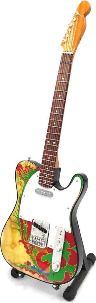 Miniatuur replica Fender gitaar - Jimmy Page - Led Zeppelin, Ophalen of Verzenden, Nieuw, Pop, Beeldje of Miniatuur