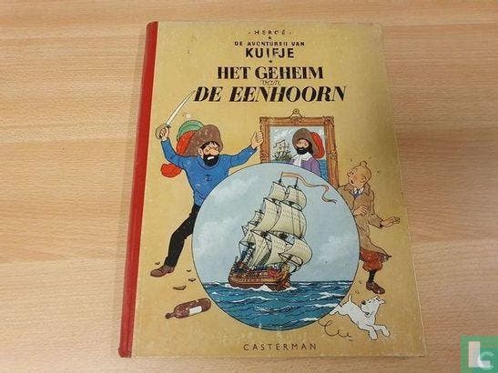 Kuifje - Het geheim van de Eenhoorn - 1954, Boeken, Stripboeken, Gelezen, Eén stripboek, Verzenden