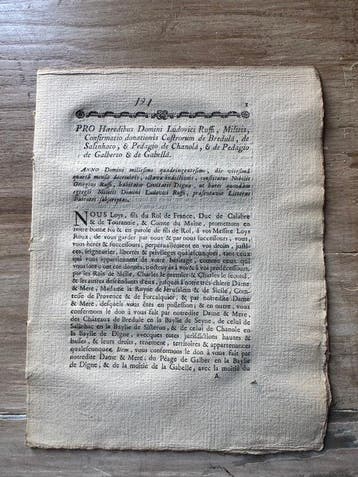 Document - Collectif - Lettres qui permettent au sieur