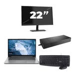 Lenovo ThinkPad T14 Gen 1 -   i5-10e 8GB  - 256GB  + 1x 22 i, Computers en Software, Qwerty, Verzenden, 8 GB, Refurbished