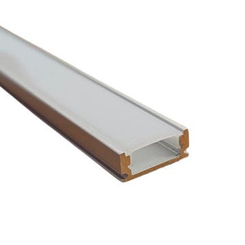 LED Strip Profiel Zilver - 1 Meter - Opbouw - Compleet met, Ophalen of Verzenden, Nieuw