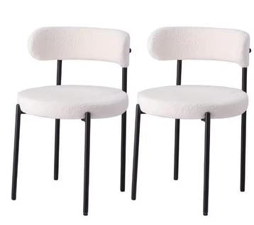 2 Teddy Eetkamerstoelen – Scandinavisch &amp; Ergonomisch, Huis en Inrichting, Stoelen, Verzenden, Nieuw