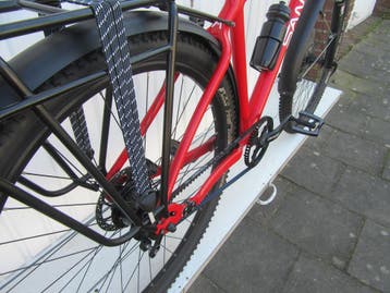Nw. Santos 4.29 , Rohloff, riem, met rockshock vering 6606, Ophalen, 28 inch, Vering, 10 tot 15 versnellingen
