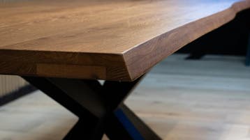 Tafel Boomstam eikenhout  Matrix  140x90, Nieuw
