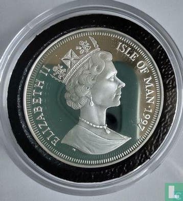 Man (Isle of Man) - Man 1 crown 1997 Fridtjof Nansen, Verzenden, Overige landen, Losse munt, Zilver