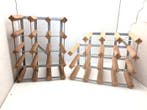 Wijnrek (2) - Hout, Staal - 30 flessen